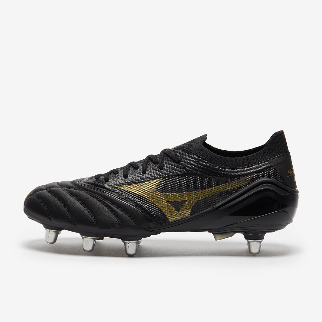 Mizuno Morelia Neo IV Beta Elite Si - Black/Gold/Black - Mens Boots