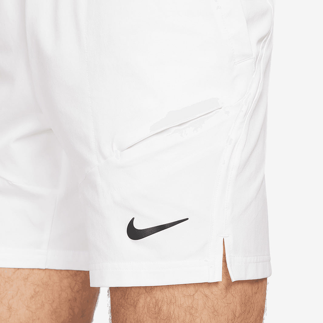 Nike Court Advantage Dri-FIT 7 Inch Shorts - White/White/Black