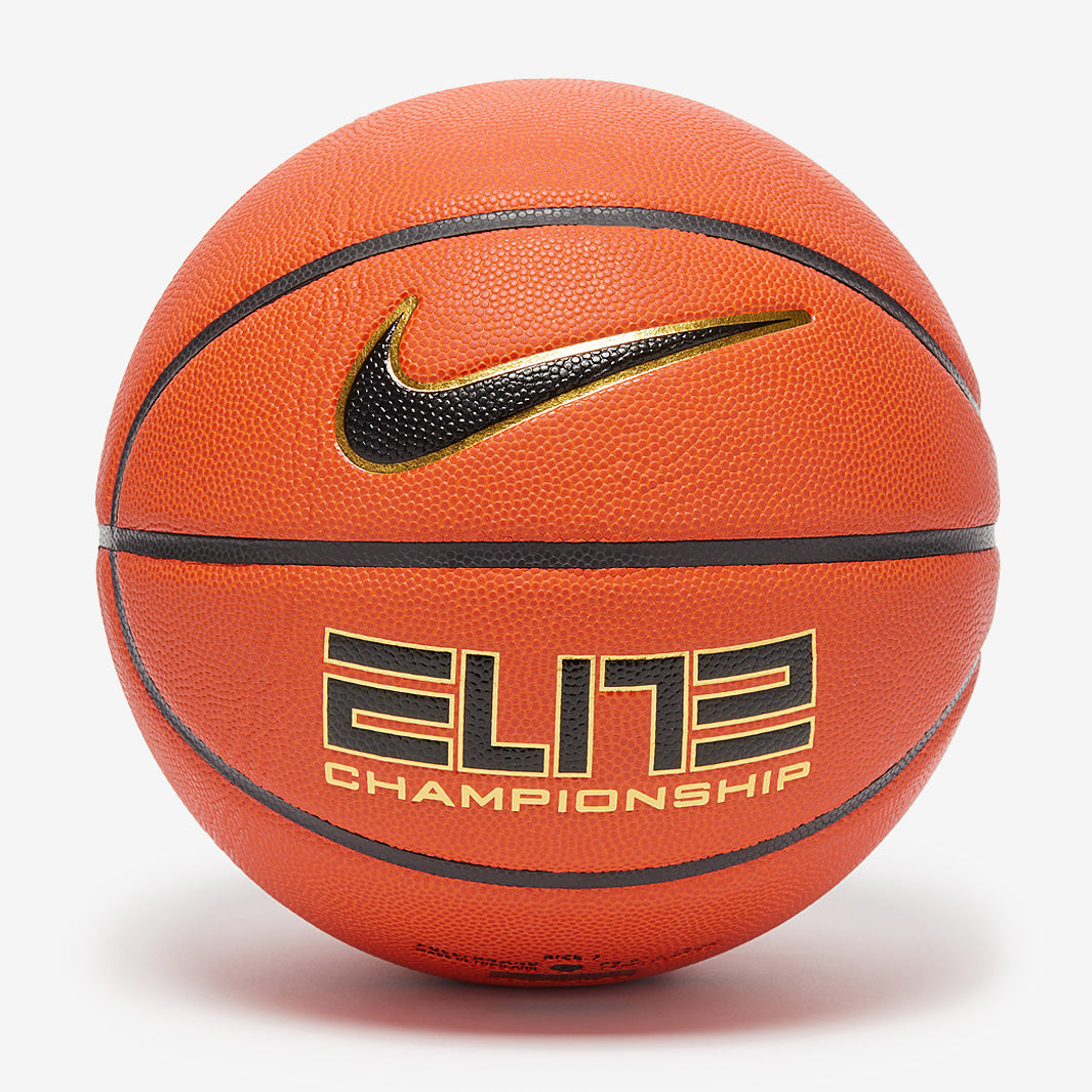 NIKE ナイキ バスケットボール Elite Championship 7号球 Nike Elite Championship 8P 2.1 - Size 7 - Amber/Black/Metallic