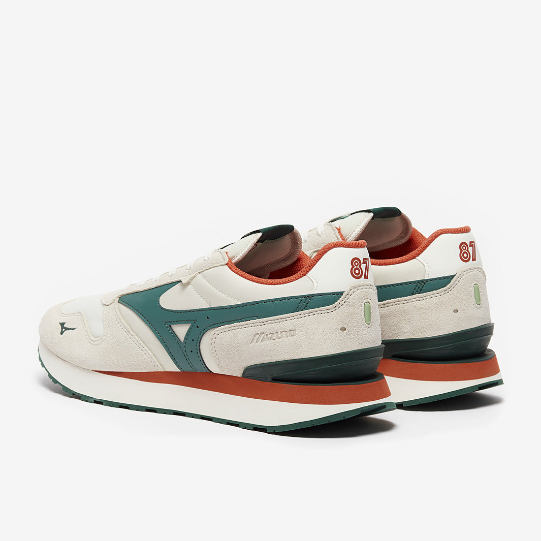 Mizuno RB87 - Pristine/Bistro Green/Mecca Orange - Trainers - Mens
