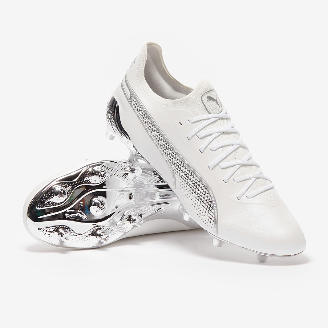 Puma King Ultimate 75+25 FG/AG - Puma White/Puma Silver - Mens Boots