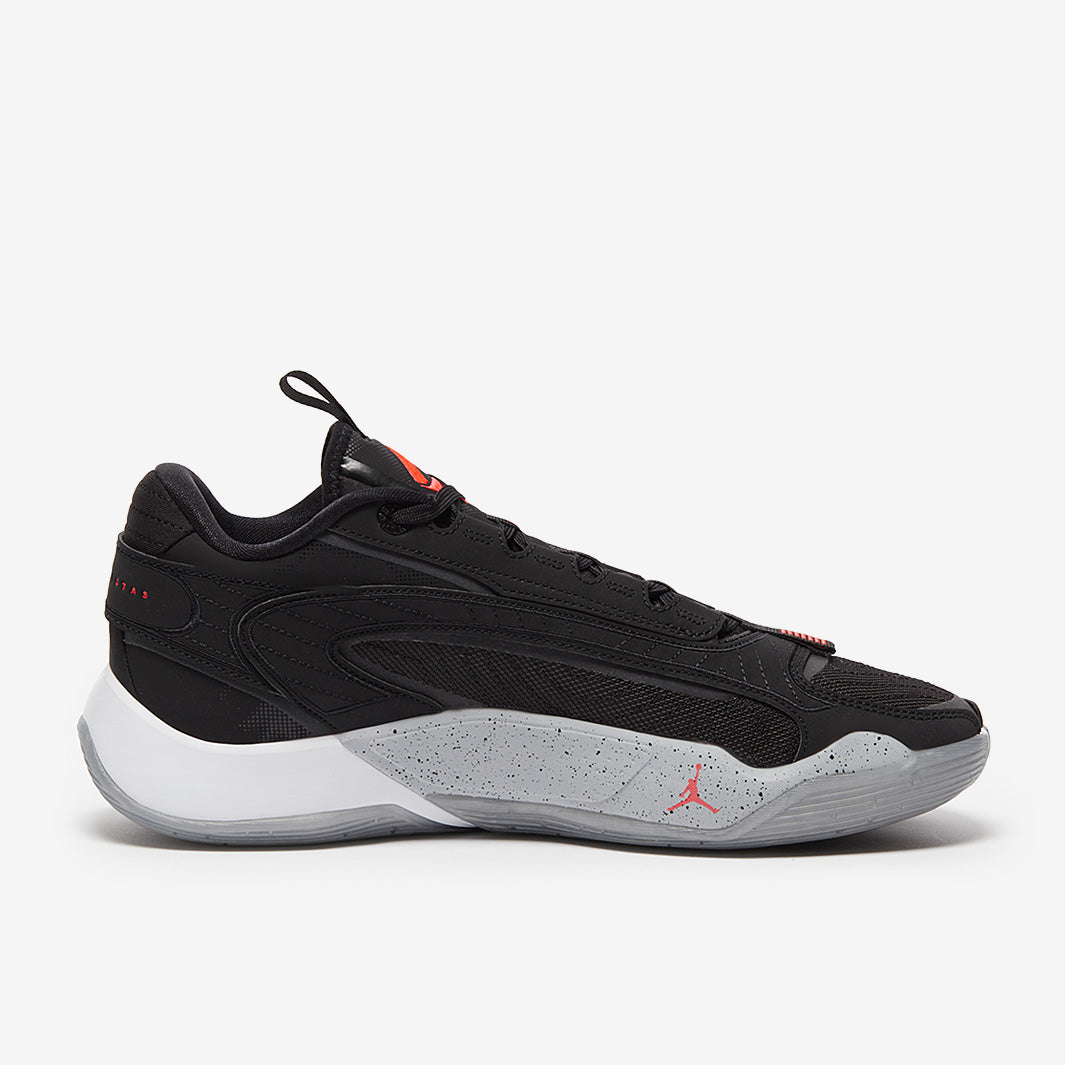 Jordan Luka 2 - Black/Bright Crimson/Wolf Grey/White - Mens Shoes