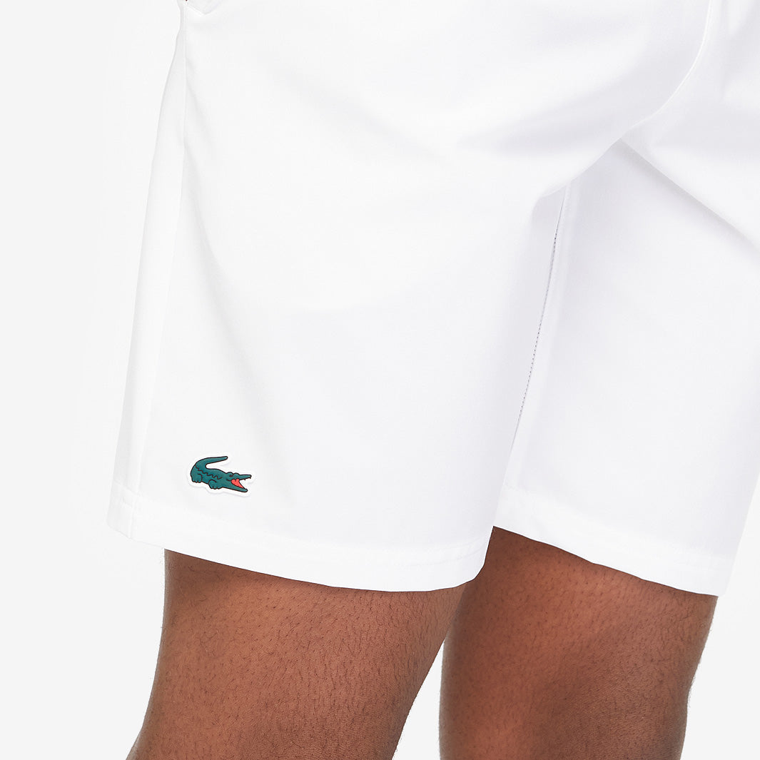 Lacoste Novak Djokovic On Court Short - White - Mens Clothing