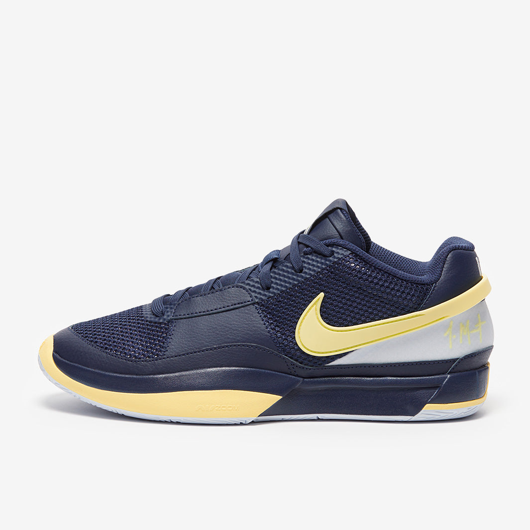 JA 1 Nike バスケットボールシューズ ネイビー/イエロー Nike Ja 1 - Midnight Navy/Laser Orange - Trainers - Mens Shoes