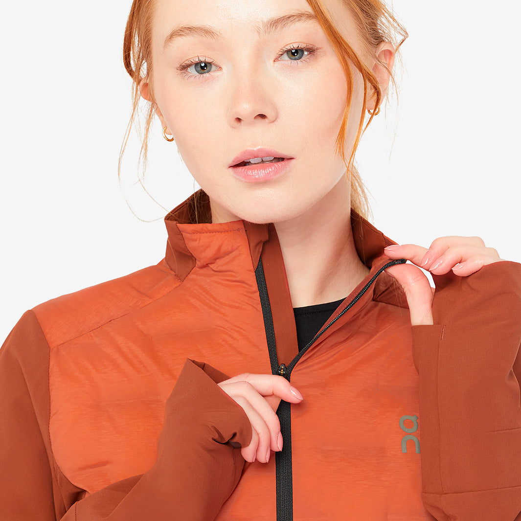 ウォーキング・ランニングウェア On Climate Jacket Auburn Ruby On Womens Climate Jacket - Auburn/Ruby - Womens Clothing