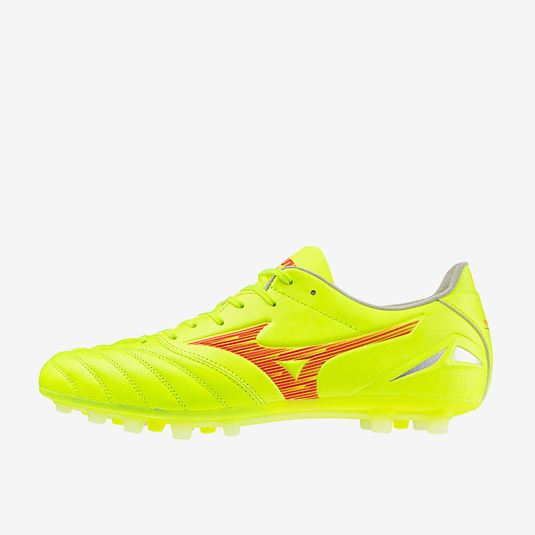 Mizuno Morelia Neo IV Pro Artificial Grass - Safety Yellow/Fiery Coral ...