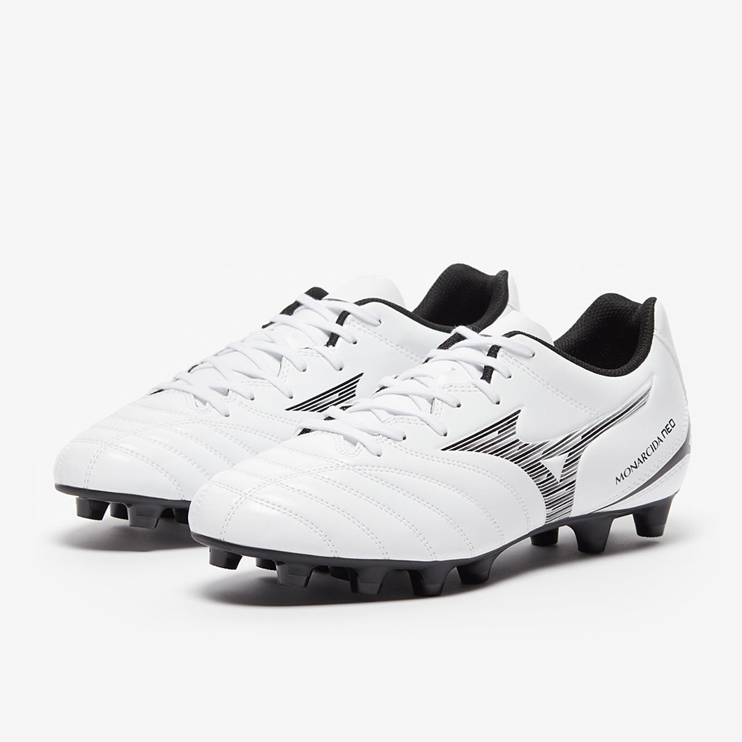 Mizunio Monarcida Neo III Select Firm Ground - White/Black - Adult