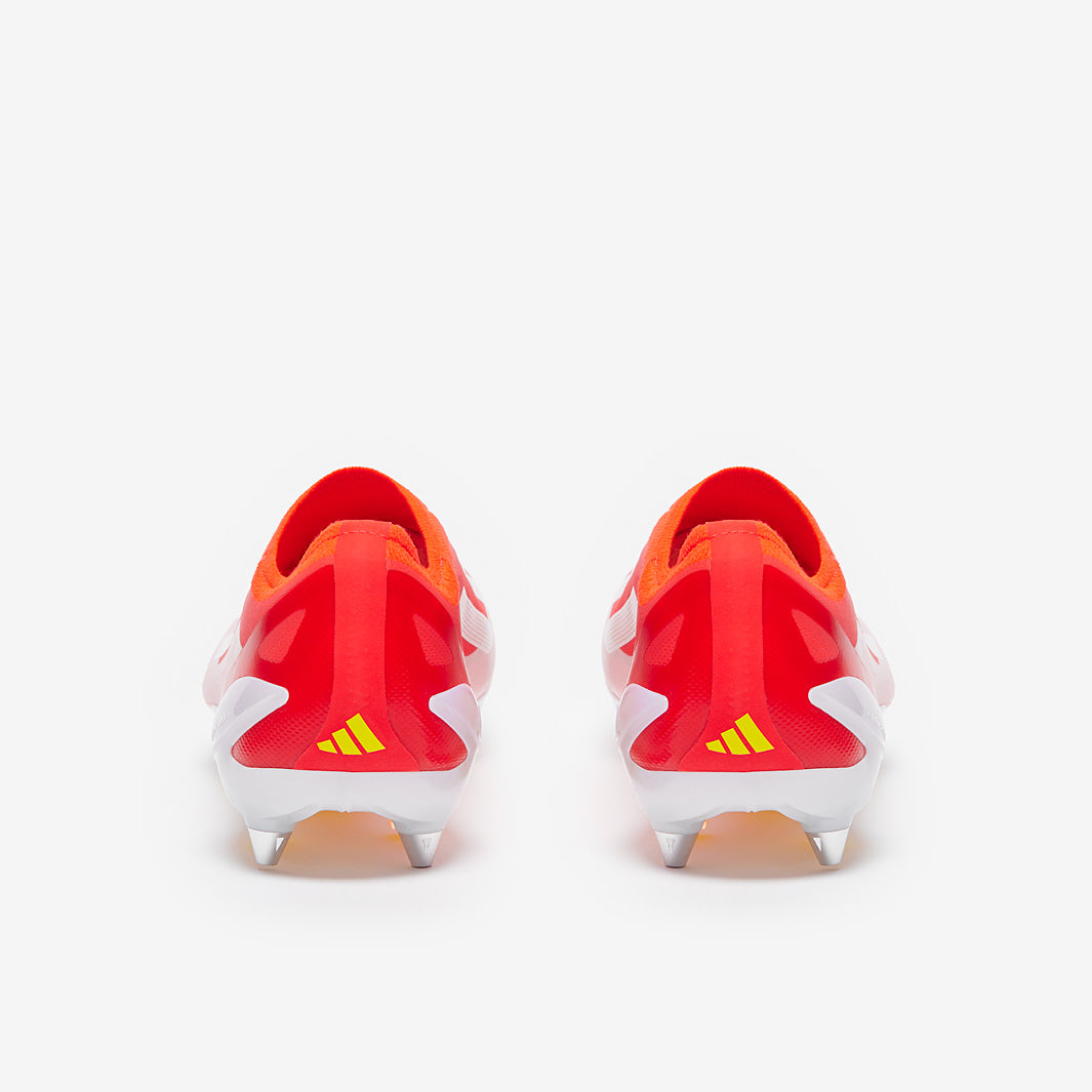 adidas X Crazyfast Elite Laceless Soft Ground - Solar Red/White
