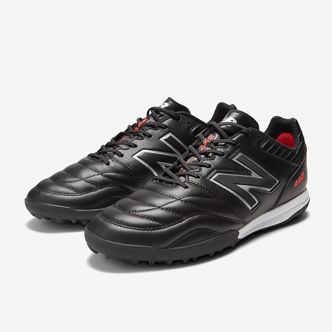 New Balance 442 V2 Pro Turf - Black/White/Red - Adult Boots