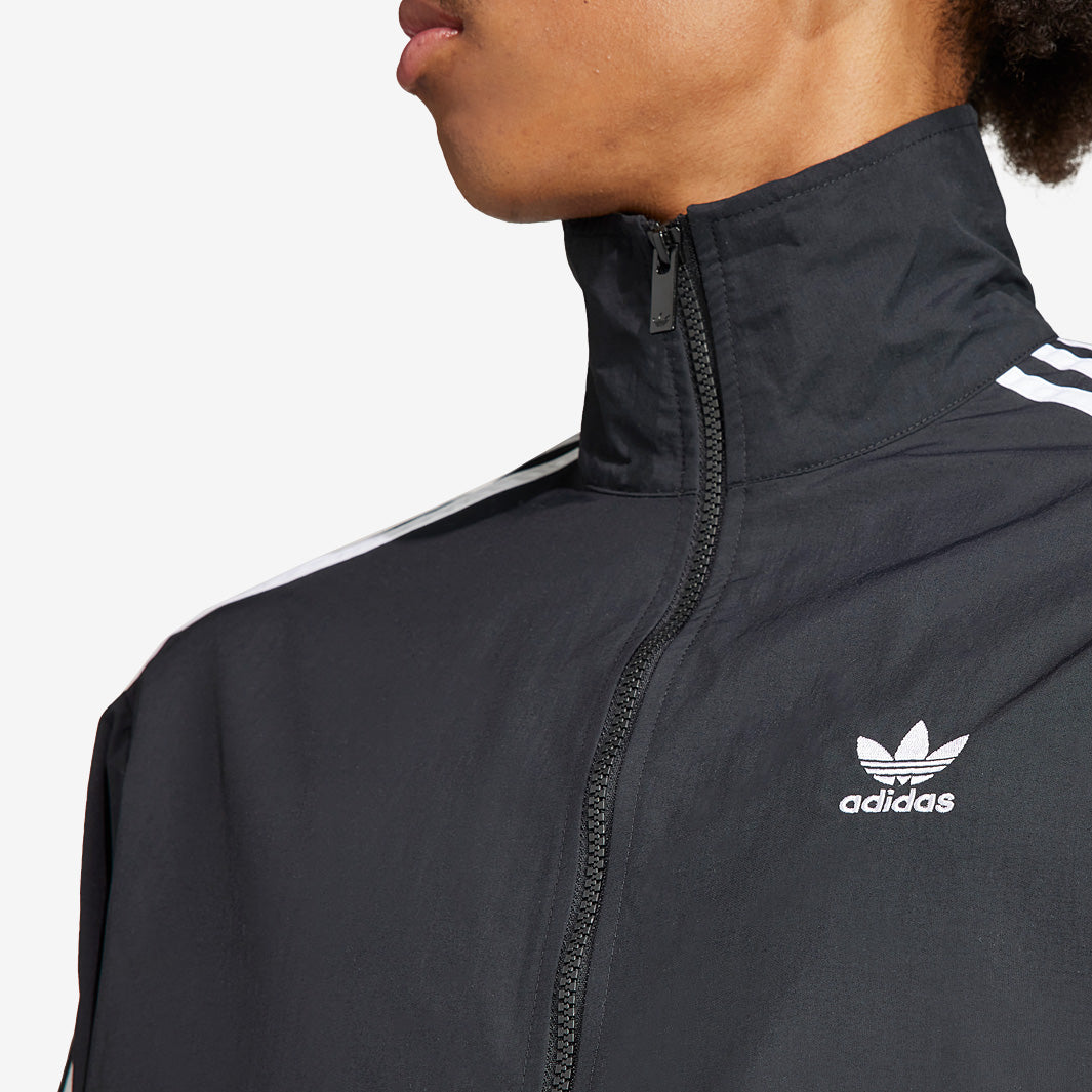 adidas Originals Woven Firebird Track Top - Black - Tops - Mens
