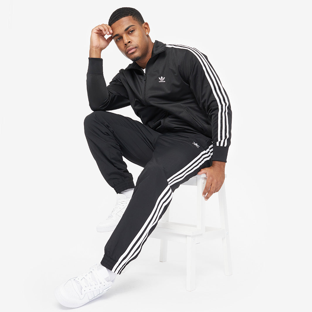 adidas Originals Firebird Track Top - Black - Tops - Mens Clothing