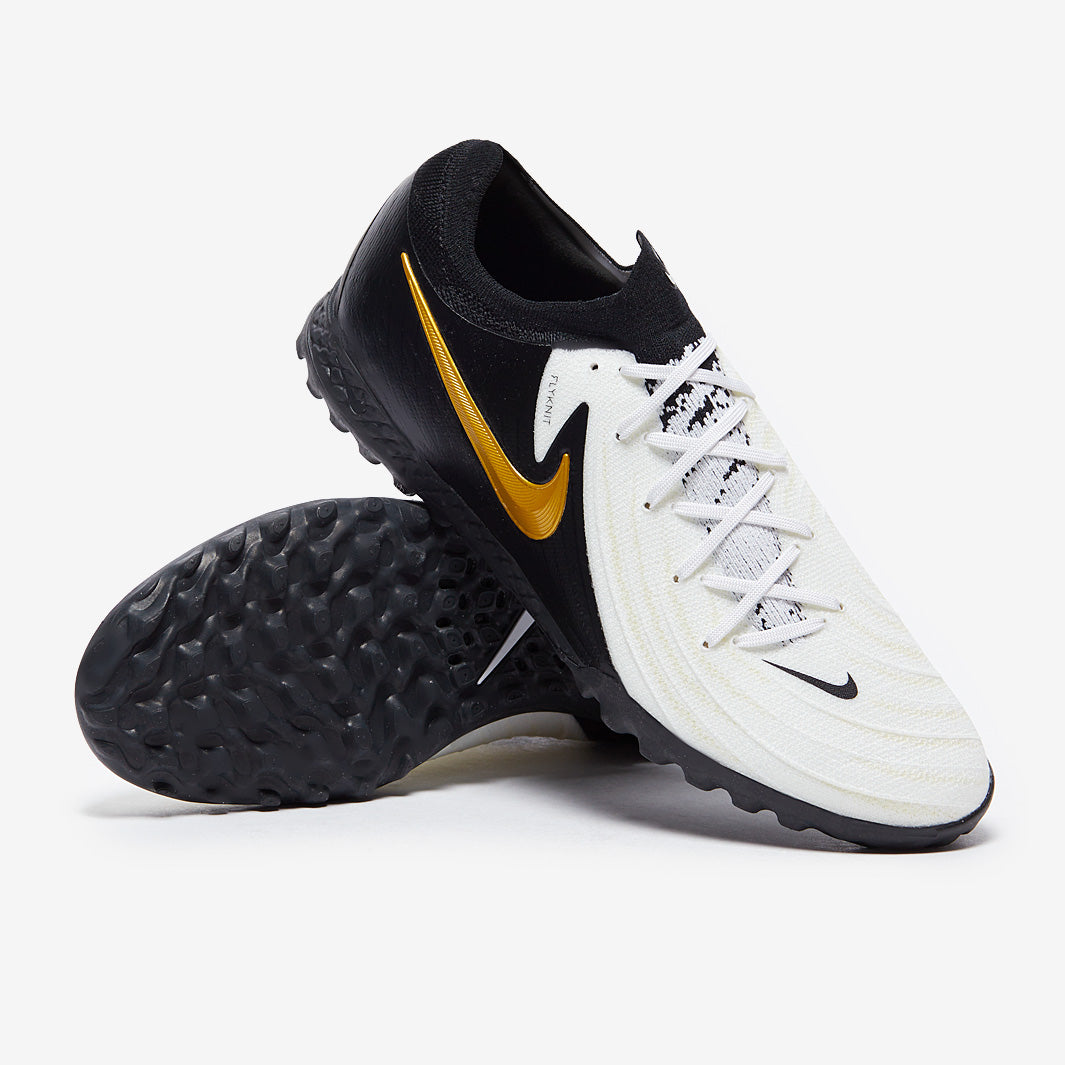 Nike Phantom GX II Pro Turf - White/Black/Metallic Gold Coin