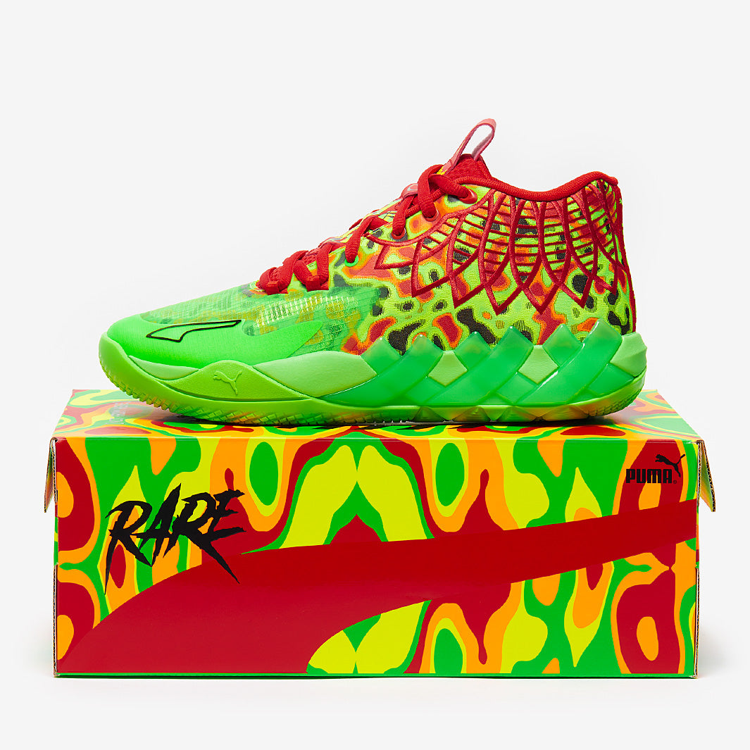 Puma MB.01 Thermal - Fluro Green Pes/PUMA Red - Trainers - Mens Shoes