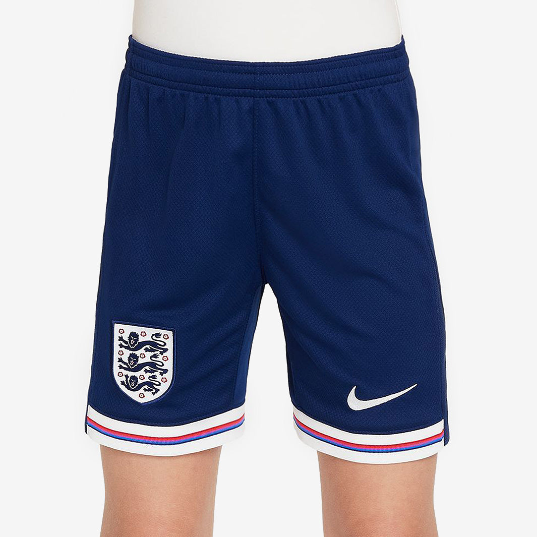 Nike England 2024 Kids Dri-FIT Stadium Home Shorts