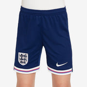 Nike England 2024 Kids Dri-FIT Stadium Home Shorts