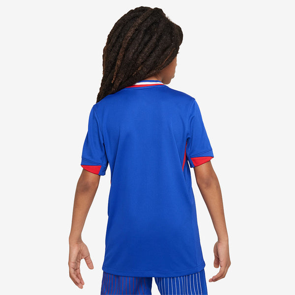 Nike France 2024 Kids Dri-FIT Stadium SS Home Shirt
