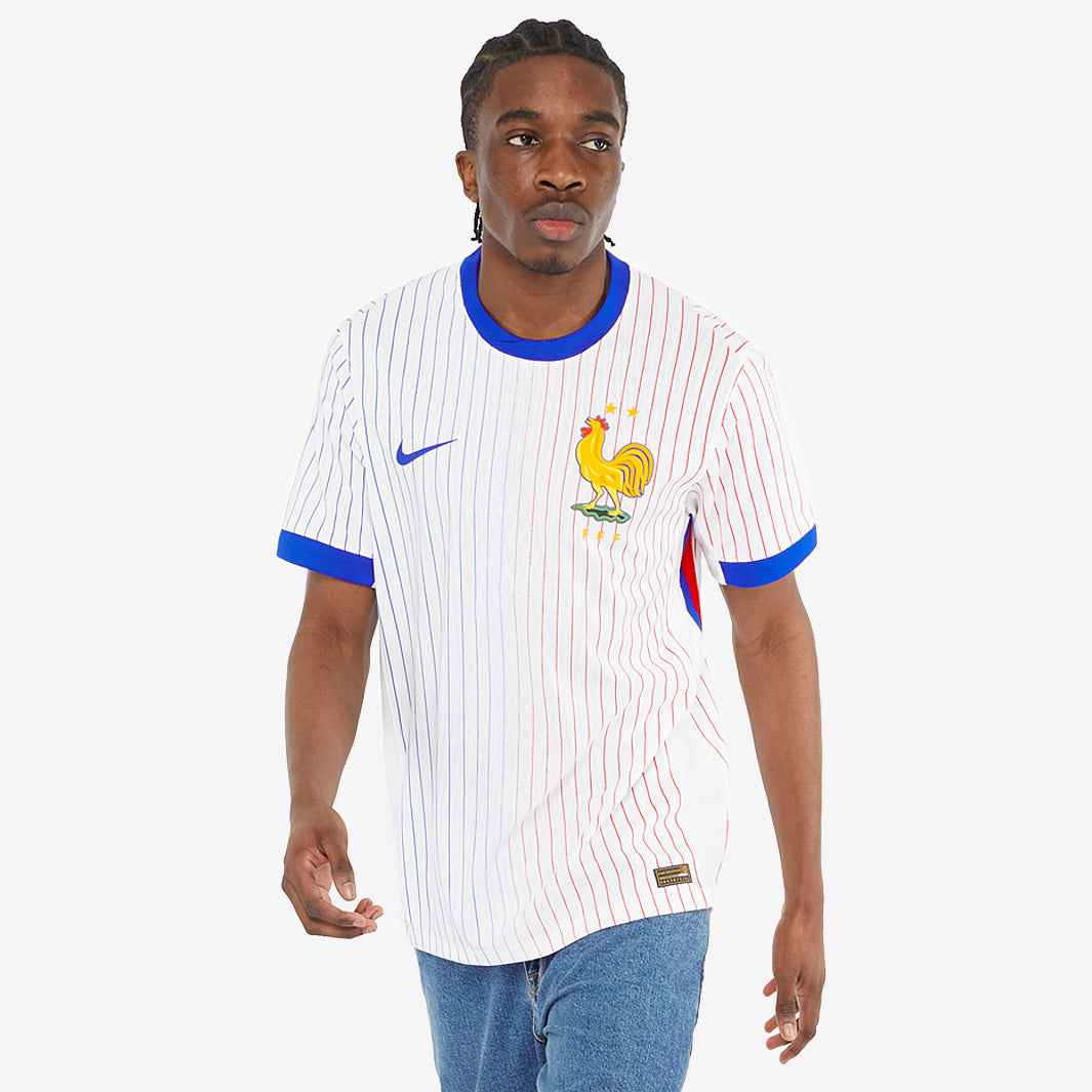 Nike France 2024 Dri-FIT ADV Match SS Away Shirt - White/Bright