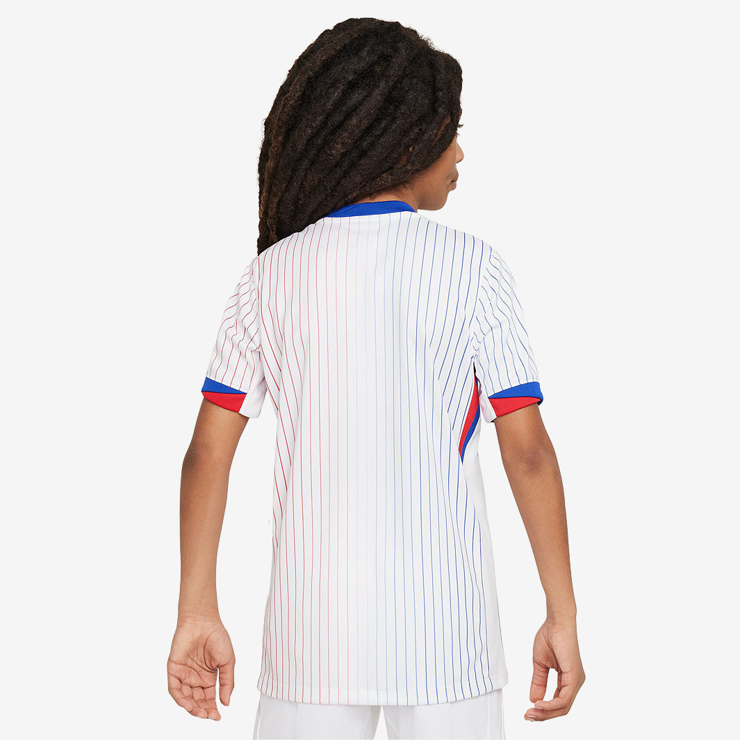 Nike France 2024 Kids Dri-FIT Stadium SS Away Shirt