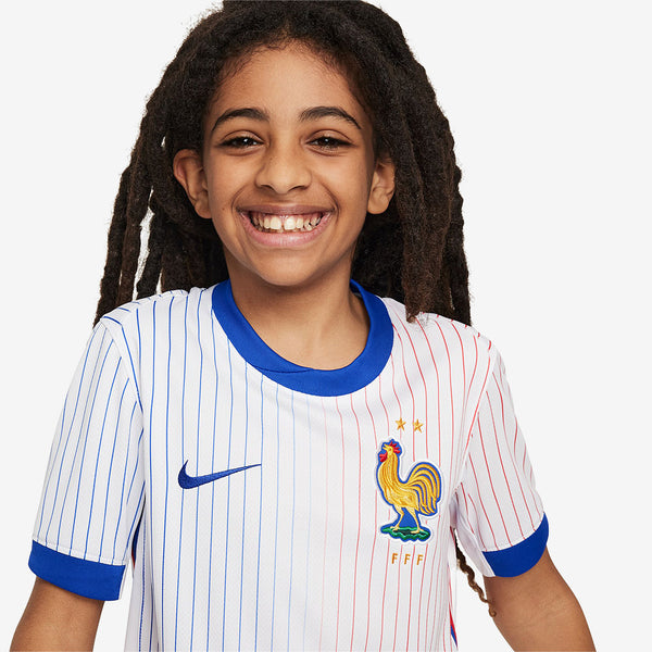Nike France 2024 Kids Dri-FIT Stadium SS Away Shirt