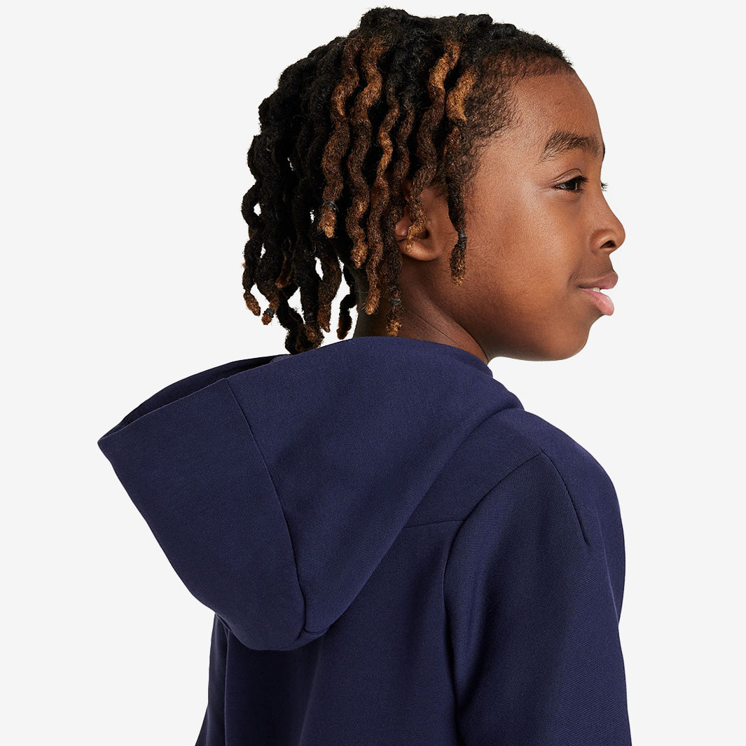 Nike France 2024 Kids NSW Tech Fleece FZ Jacket - Blackened Blue