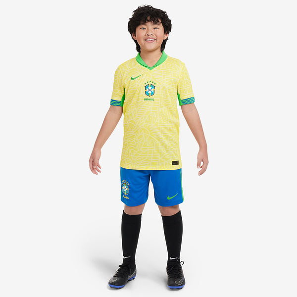 Nike Brazil 2024 Kids Dri-FIT Stadium SS Home Shirt