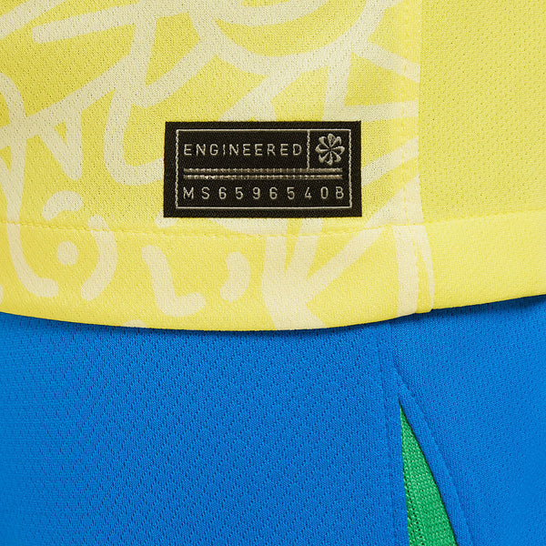 Nike Brazil 2024 Kids Dri-FIT Stadium SS Home Shirt