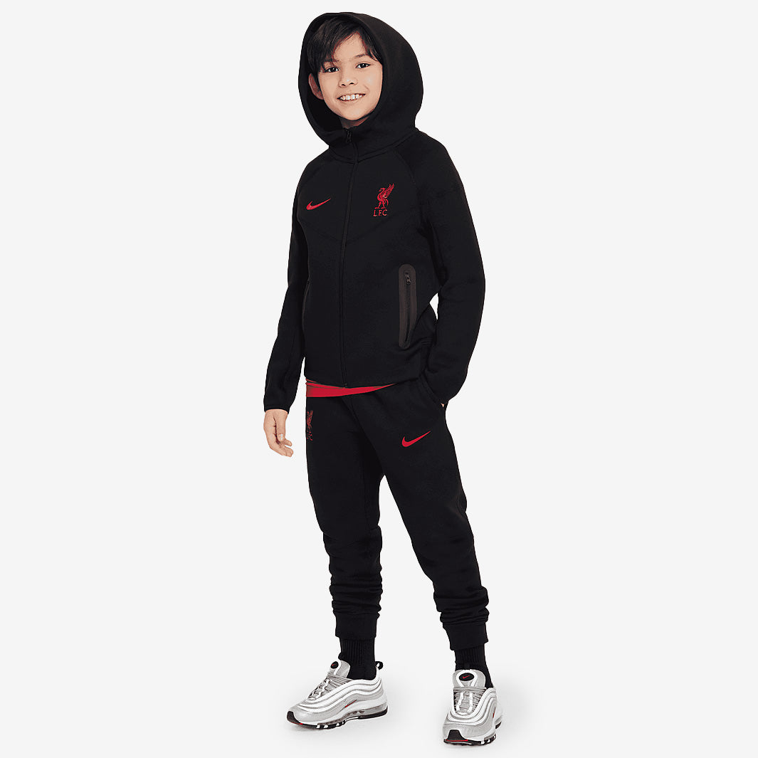 Nike Liverpool 24/25 Kids NSW Tech Fleece FZ Jacket - Black/Black