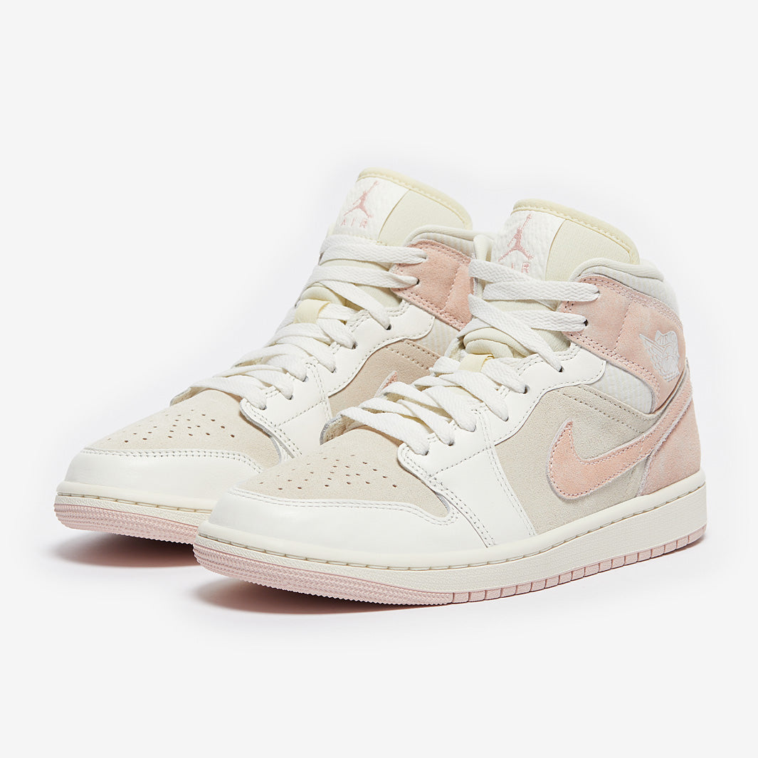 スニーカー Nike Air Jordan 1 Mid SE Coconut Milk Womens Air Jordan 1 Mid SE - Coconut Milk/Legend Pink/Sail