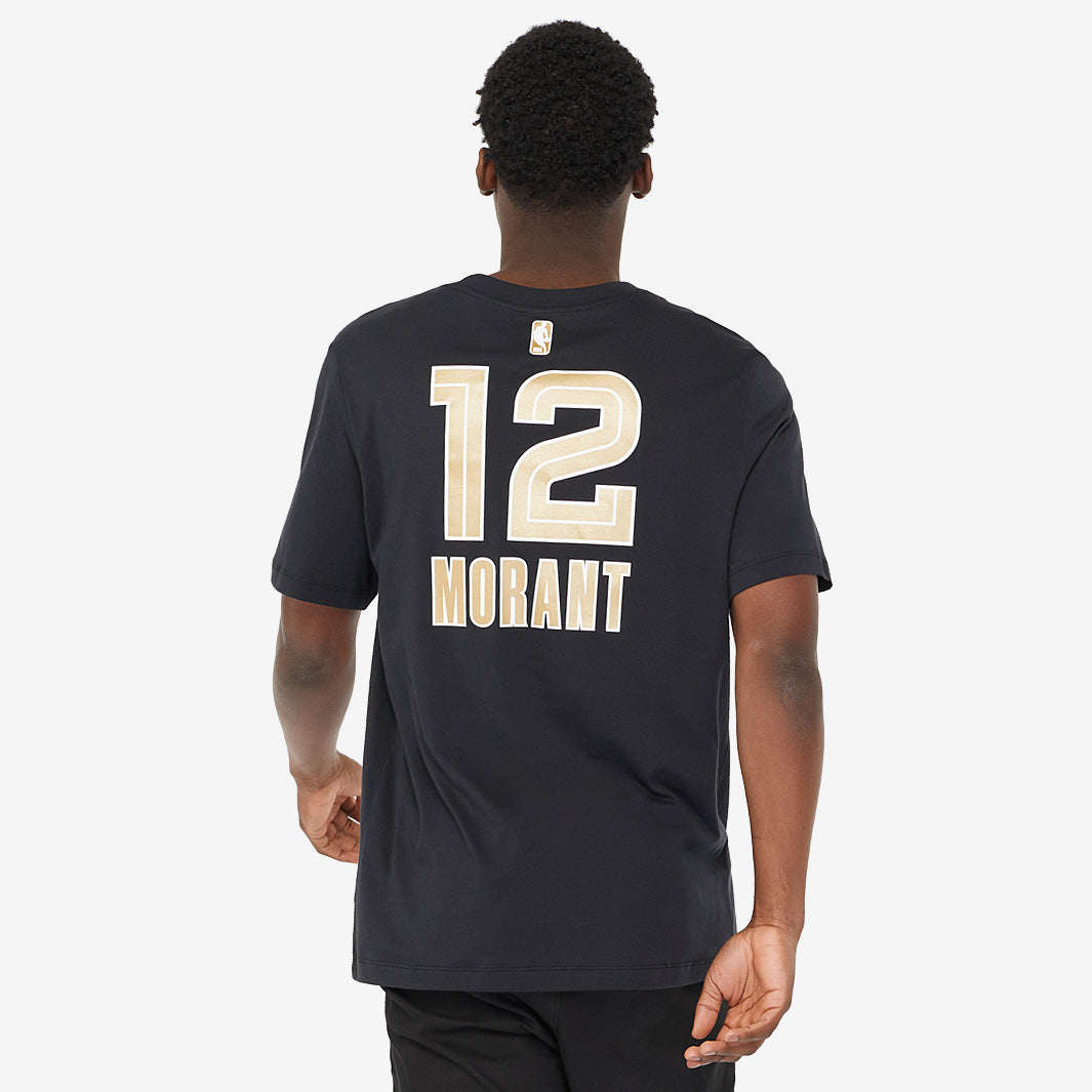 Nike Ja Morant Memphis Grizzlies T-Shirt - Black - Tops - Mens Replica