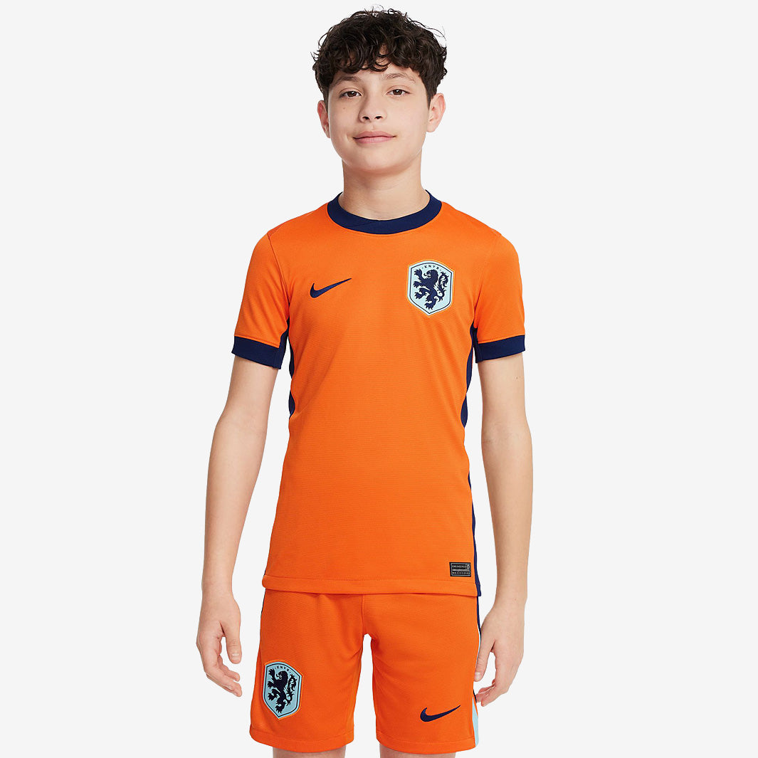 Nike Netherlands 2024 Kids Dri-FIT Stadium SS Home Shirt