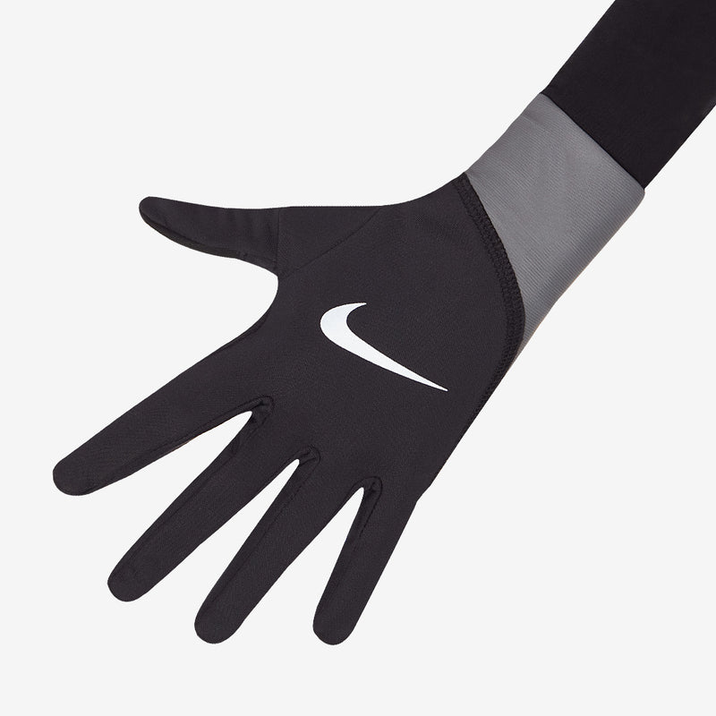 nike reflective handschuhe Nike Pacer Midweight Gloves Reflective - Black/Black/Silver