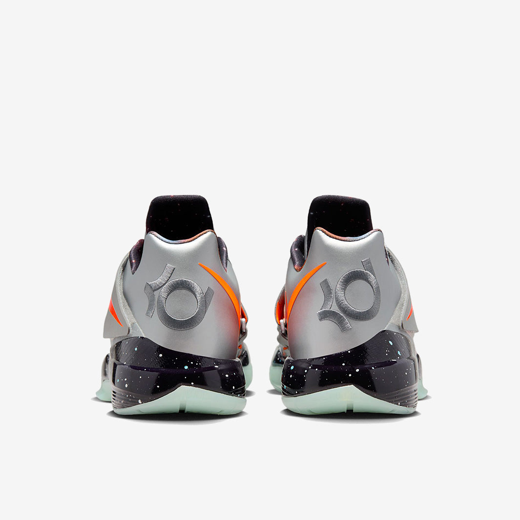 Nike KD 4 - Metallic Silver/Total Orange/Dark Grey - Trainers