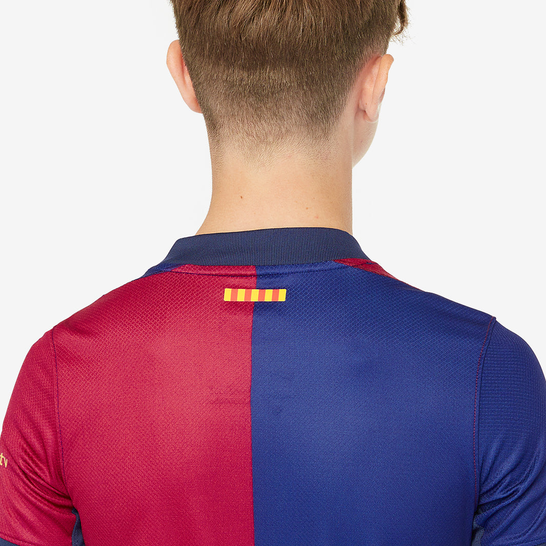 Nike FC Barcelona 23/24 Kids Dri-FIT Stadium SS Home Shirt - Deep