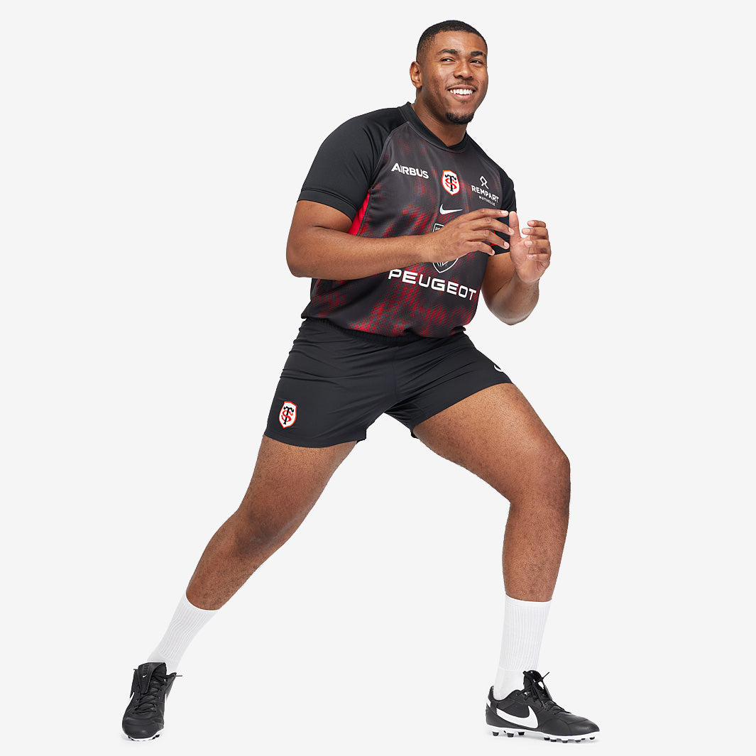 Nike Stade Toulousain 24/25 Home Shorts - Black - Mens Replica