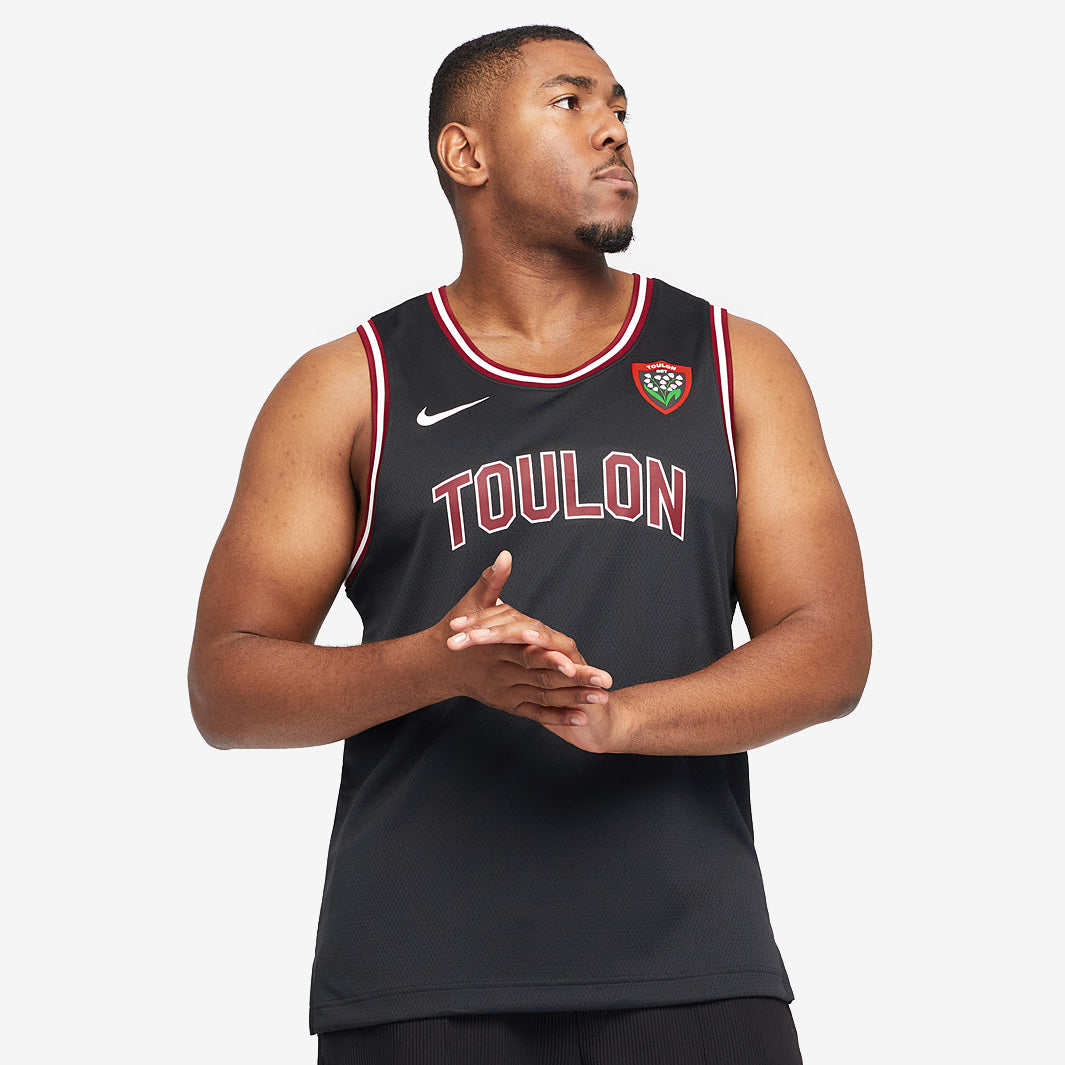 Nike RC Toulon 24/25 Basketball Jersey - Black - Mens Replica