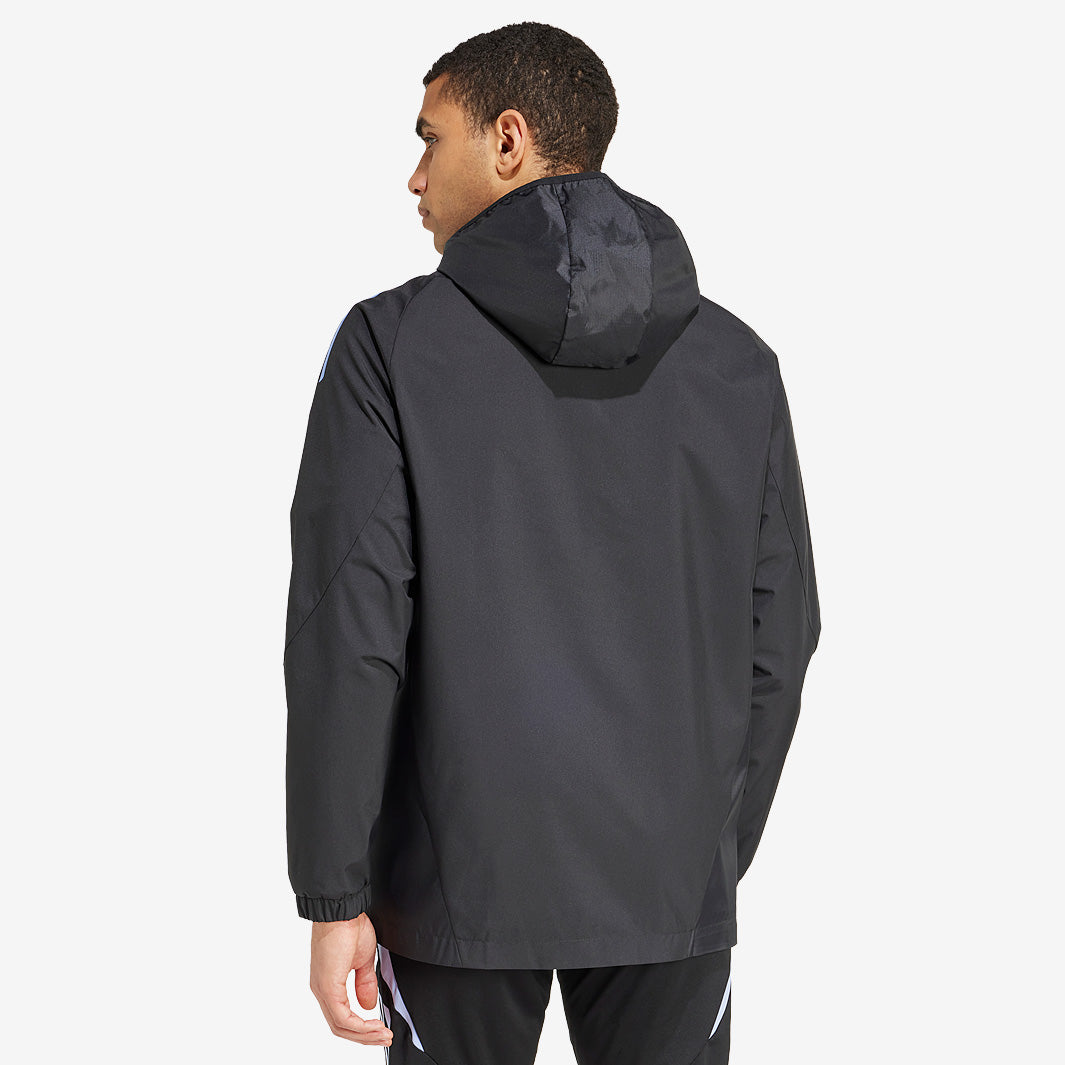 adidas All Black All Weather Jacket - All Black - Mens Replica