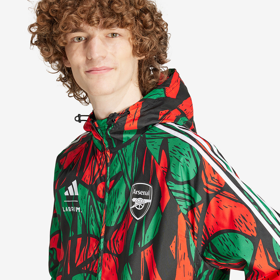 adidas × LABRUM LONDONウィンドブレーカー adidas Men's Arsenal Fc X Labrum Seasonal Windbreaker, Multicolor