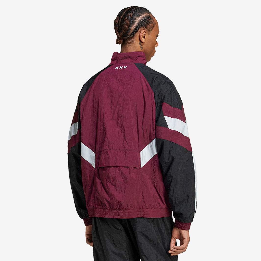 adidas Originals Ajax Track Top - Maroon - Mens Replica