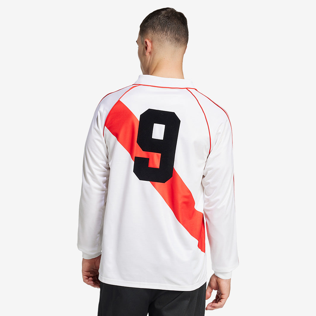 adidas Originals River Plate 1994 Shirt - White/Red - Mens Replica