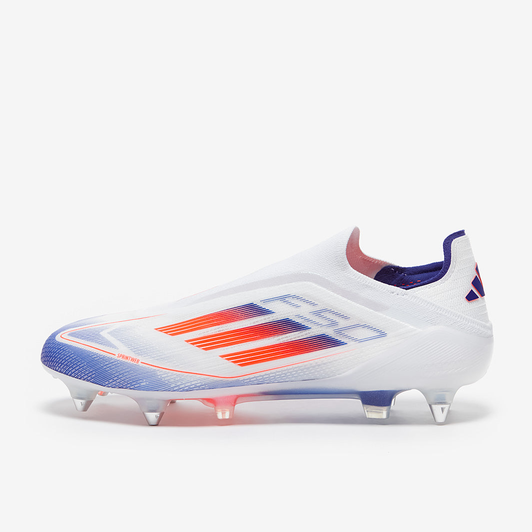 adidas F50 Elite Laceless Soft Ground - Ftwr White/Solar Red/Lucid
