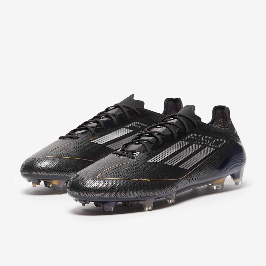 adidas F50 Elite Firm Ground - Core Black/Iron Met/Gold Met