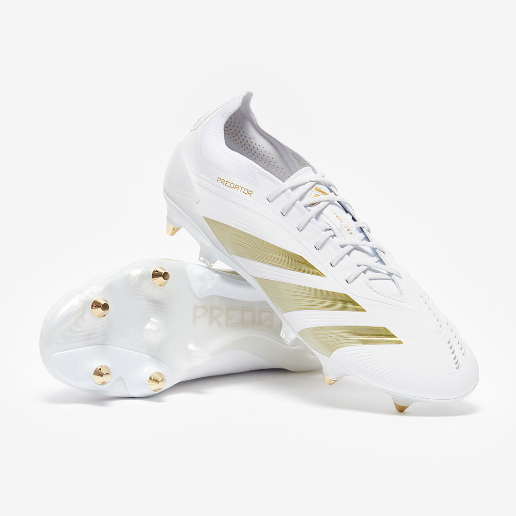 adidas Predator Elite Soft Ground - Ftwr White/Gold Met/Ftwr White