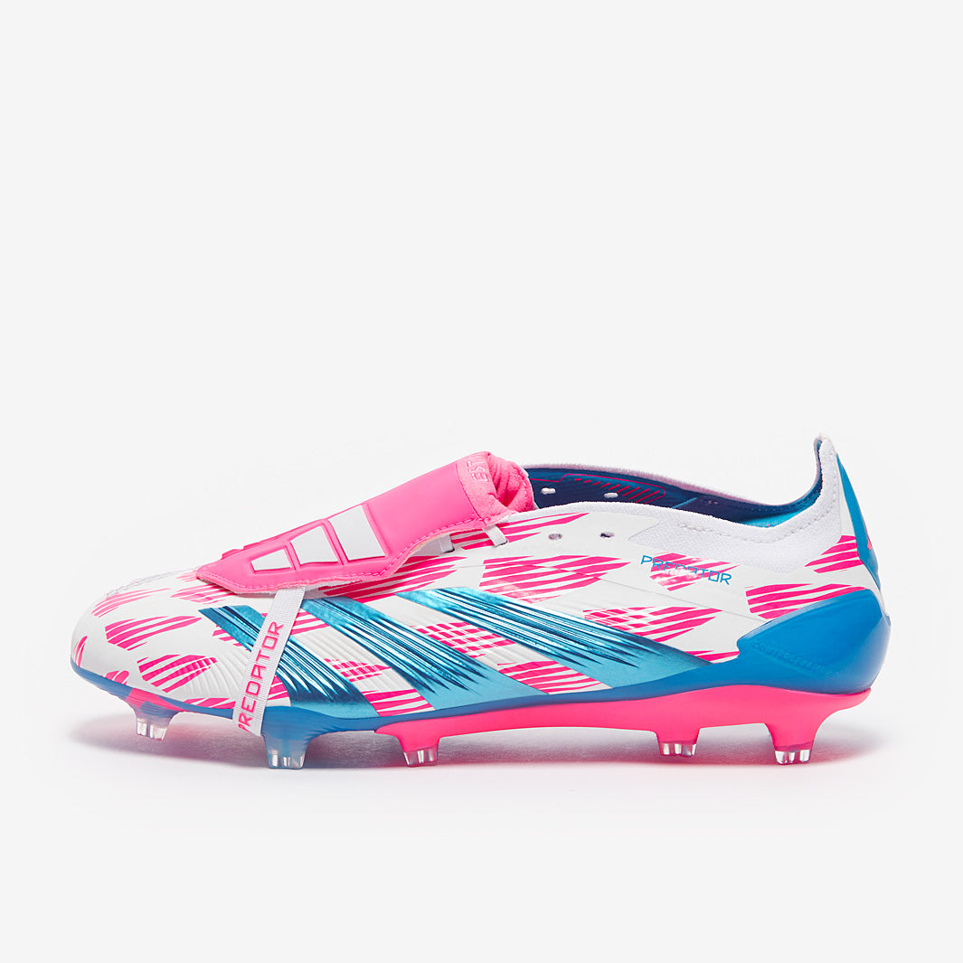 adidas Predator Elite Tongue Firm Ground - Ftwr White/Solar Blue adidas Predator Elite Tongue Firm Ground - Ftwr White/Solar Blue