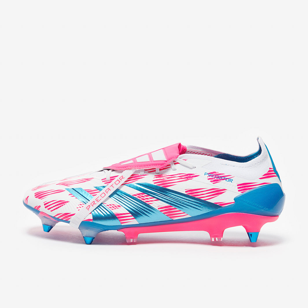 adidas Predator Elite Tongue Soft Ground - Ftwr White/Solar Blue