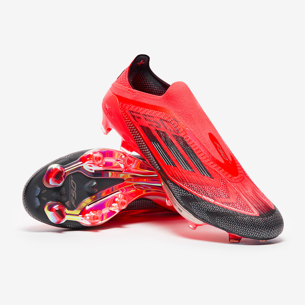 adidas F50+ Firm Ground - Turbo/Aurora Black/PlatIndoor Met