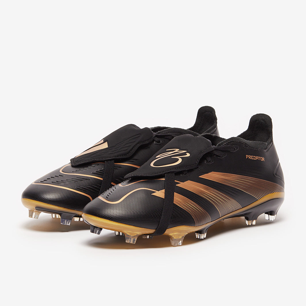 adidas Predator サッカーシューズ ブラック/ゴールド US5.5 adidas Predator x BellIndoorgham League Tongue Firm Ground - Core