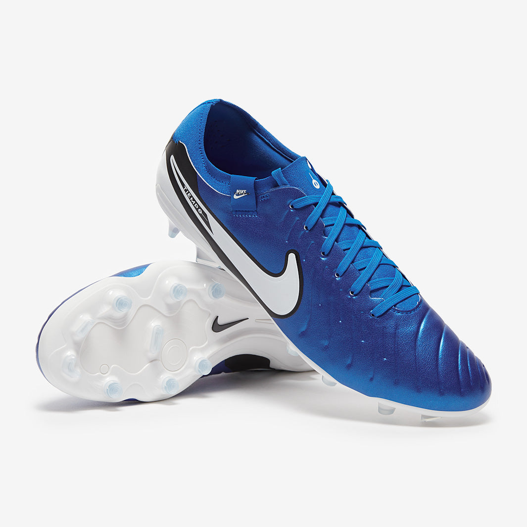 Nike Tiempo Legend X Pro FG - Black/Chrome/Hyper Royal - Mens Cleats