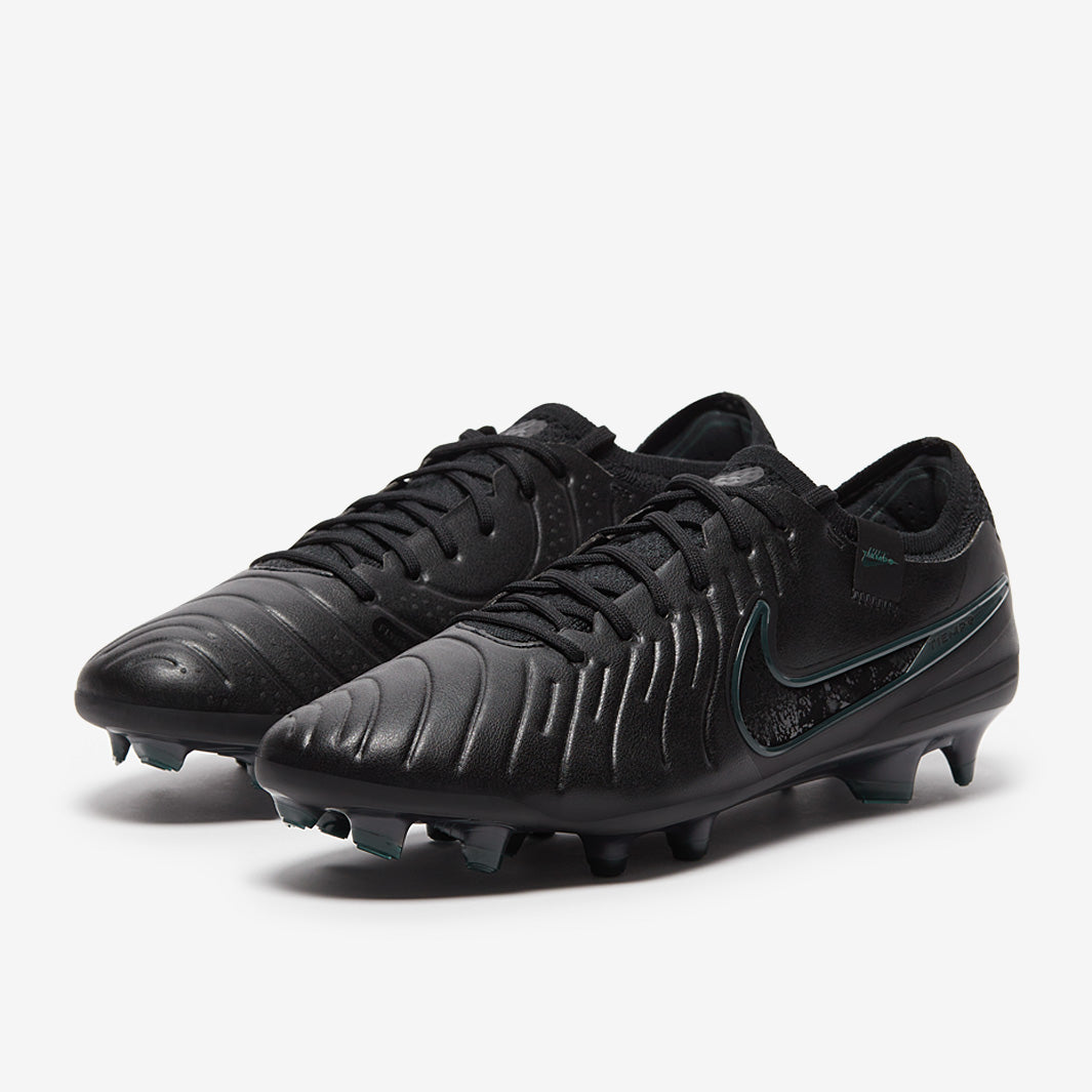 Nike Tiempo Legend X Elite Firm Ground - Black/Black/Deep Jungle