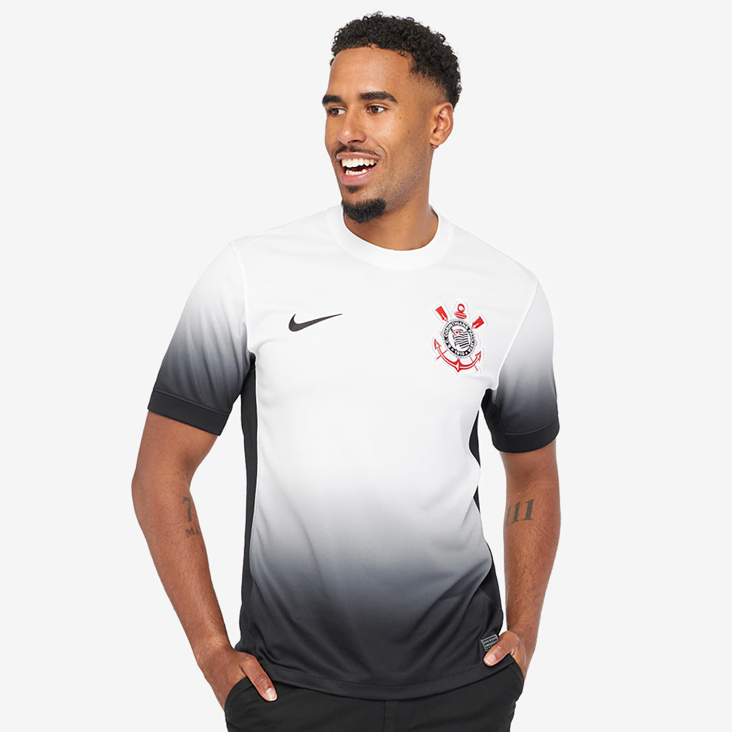 Nike Corinthians 24/25 Dri-FIT SS Stadium Home Shirt - White/Black