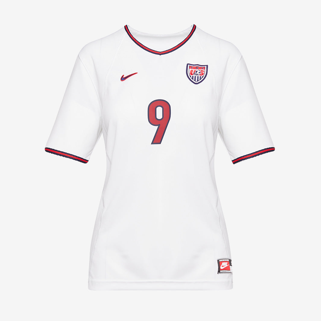 Nike USA Reissue 1999 Womens SS Shirt with Mia 9 - White/Royal